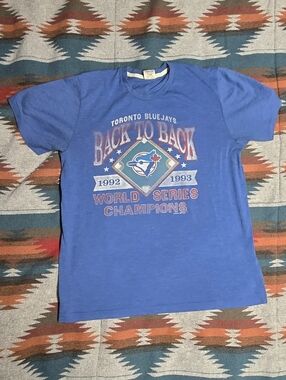 Toronto Blue Jays MLB 'Back to Back' 1992-1993 Vintage Style Tee Size Large